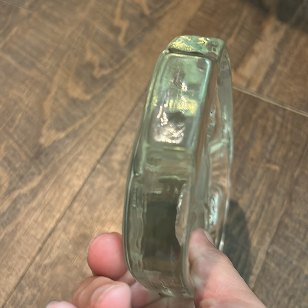 L.E. Smith Crystal‎ Butterfly & Rose Decorative Glass Etched Paperweight - Picture 5 of 8